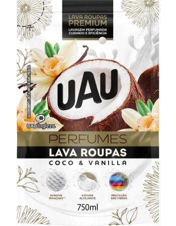 LAVA ROUPAS UAU PERF COCO E VANIL 750ML